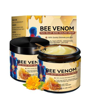 tysumeoy Bee venom cream 2 pieces bee venom ointment bee venom joint cream Bee Venom Cream for neck waist back hands feet