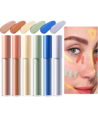  Yianyal Full Coverage Concealer Under-Eye Concealer 6x Full Coverage Concealer - Brightening Highlighter Makeup for Mature Skin Redness - Buy Online on GoSupps.com