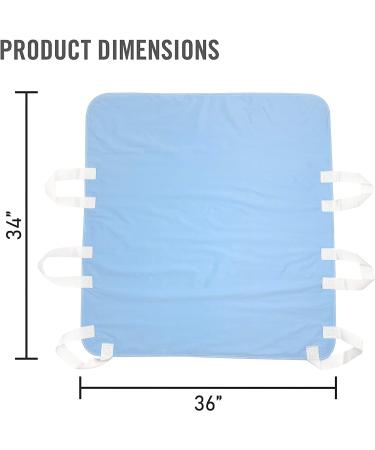 Atcha Ba Washable and Reusable Positioning Bed Pad with Handles  Waterproof Incontinence Underpad (Blue  1-Pack) 34x36 Inch (Pack of 1) - Buy Online on GoSupps.com