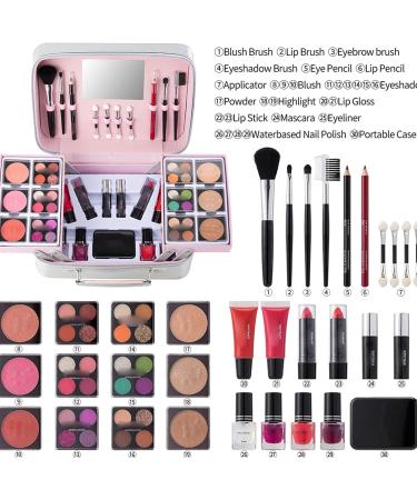 Whnbuij Complete makeup for women travel makeup eyeshadow palette for makeup brushes lipstick blush professional makeup safe makeup bag for weddings parties - Buy Online on GoSupps.com