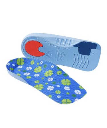 3/4 Over-Pronation Corrective Shoe Insoles Medium Arch Supports Orthotics Inserts for Flat Feet Knee Pain Lower Back Pain Improve Walking Posture Men Women for Everyday Use-XXL 2X-Large(Men's 11.5-13) Mixed(blue)shoe Insoles