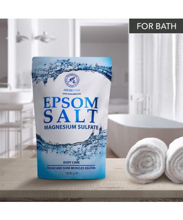 100% Pure Epsom Salt Bath 175 Oz - Concentrated Magnesium Sulphate for Soothing Sore Muscles - Body & Skin Care Relaxant - Buy Online on GoSupps.com