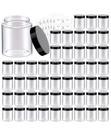 50 Pack 8 OZ Plastic Jars Round Clear Cosmetic Container Jars with Lids, Eternal Moment Plastic Slime Jars for Lotion, Cream, Ointments, Makeup, Eye shadow, Rhinestone, Samples, Pot, Travel Storage 8 Ounce - Buy Online on GoSupps.com