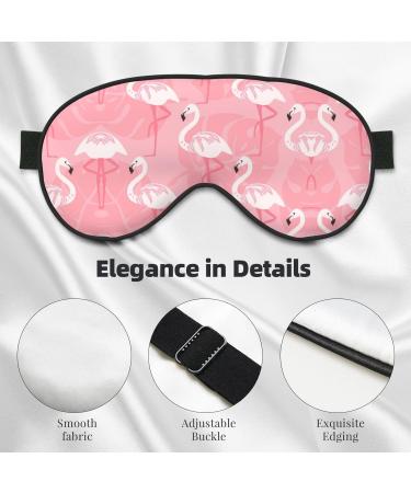Summer Flamingo Palm Leaves Eye Mask Comfortable Sleep Aid for Deep Sleep Yoga Travel & Meditation 1 Count - Buy Online on GoSupps.com