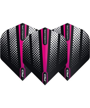 RED DRAGON Hardcore Radical Dart Flights - Pink Flash (4 Sets, 12 Flights) - Buy Online on GoSupps.com