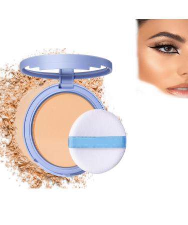 Summer Oil Control Matte Perfections Pressed Powder Oil Control Face Pressed Powder Matte Smooth Setting Powder Makeup Waterproof Long Lasting Finishing Face Powder (03# Complexion)