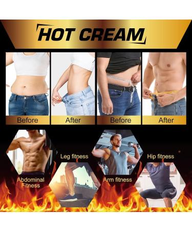 Hot Sweat Cream - Natural Fat Burning & Body Sculpting Cream for Men & Women | Weight Loss Cellulite Treatment for Belly Thighs Legs Arms & Buttocks - Buy Online on GoSupps.com
