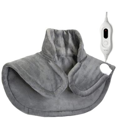 DMI Large plush microfleece heater for the neck and shoulder contoured heat therapy calms stiff and tired muscles 2-hour automatic shutdown 4 heating levels FSA and HSA-suitable larger neck/shoulders