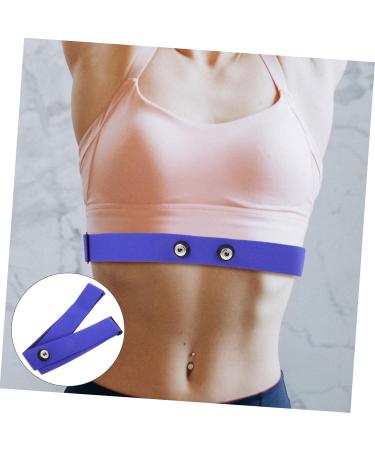Yarnow Multi-Purpose Sports Belt for Cycling & Heart Rate Monitoring - Durable Nylon Device Holder - 17cm x 3cm - Blue - Buy Online on GoSupps.com