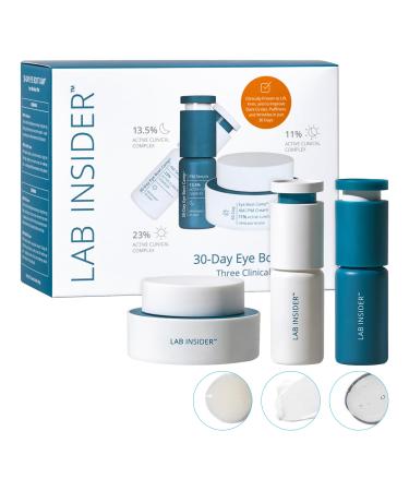 SKINN Caffeine Eye Cream for Dark Circles & Puffiness 30 Day Eye Boot Camp - Under Eye Serum Brightens Moisturizes & Smoothens Eye Area - Day & Night Anti-Wrinkle Firming & Tightening Eyecream