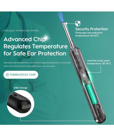 Oxbird 1080P Wireless Ear Wax Removal Kit with Camera - Smart Ear Cleaner for iPhone, iPad & Android - Black - Buy Online on GoSupps.com