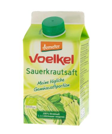 Voelkel Sauerkraut juice lactic acid fermented (500 ml) - Organic 500 ml (1 pack)