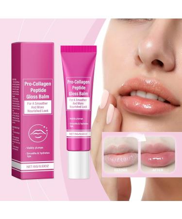 G n rique Pro-Collagen Peptide Gloss Balm Plumping & Hydrating Lips Plumping Gloss Instant Moisturizing Lips Sheer & Shiny Finish for Fuller Lips (2) - Buy Online on GoSupps.com