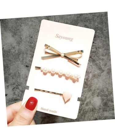 Housoutil Decor Heart Hair Clips Heart Bobby Alloy Hair Barrettes Hair Clips for Women Metal Hair Barrettes Metal Hair Clips Hair Accessories for Women Hair Pin Vintage - Buy Online on GoSupps.com