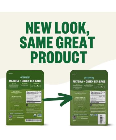 FGO Organic Japanese Matcha Green Tea Eco Conscious Tea Bags 100 Count - Buy Online on GoSupps.com