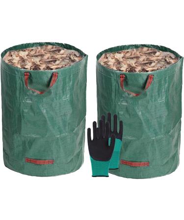 Bags - Lawn Bags with Strong Flexible Hoop Large Bags Grass Bags for Lawn Fallen Leaves Trimmed Flowers Compost Trash Aezon Transmitted - Buy Online on GoSupps.com