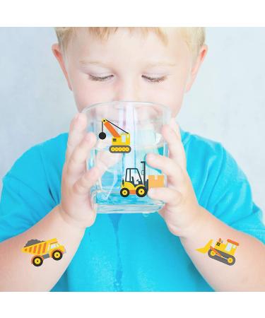 Construction Temporary Tattoos - Pack of 30 | Skin Safe, MADE IN THE USA | Birthday Party Supplies & Favors - Buy Online on GoSupps.com