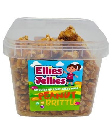 Ellies Jellies Peanut Brittle 520g Square Tub