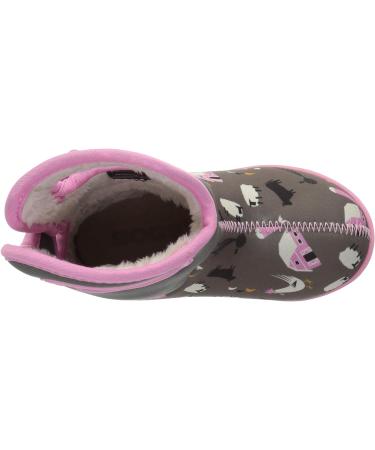 BOGS Baby Wellington Boots Plum Flower Stripe 71565 | UK 3-8 | Grey Multi - Buy Online on GoSupps.com