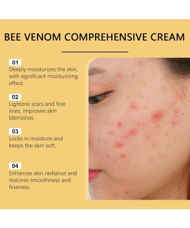 OLLZPJFPK Bee Venom Skin Care Cream Hydrating Moisturizing Gentle Nourishing Softening Skin Daily Application Care Cream - Buy Online on GoSupps.com