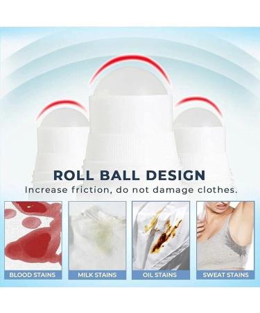 Portable Stain Remover Roller-Ball No-wash Instant Stain Remover Pen Emergency Stain Remover Roller-ball Cleaner Magic Stain Remover Rolling Bead (2pcs) - Buy Online on GoSupps.com