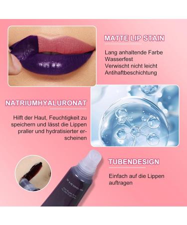 ARCHIDATE Lip Stain Peel Off Set of 3 Water Resistant Long Lasting Highly Pigmented Peel Off Matte Finish Transfer Prevention Lip Tint Peel Off with Moisturizing Sodium Hyaluronate - Buy Online on GoSupps.com