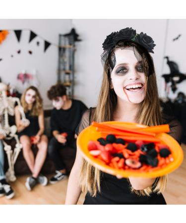 NAUZE Maid Gothic Headband Flower Crown Headband Rose Headdress for Halloween Wedding Day of the Dead(Black) - Buy Online on GoSupps.com