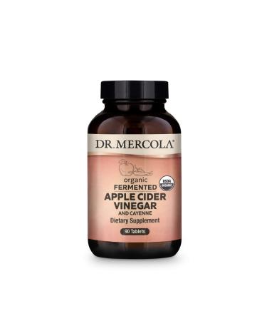 Dr. Mercola Organic Fermented Apple Cider Vinegar and Cayenne 90 Tablets