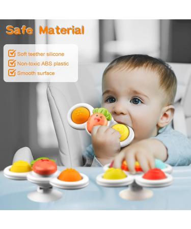 ECHOCUBE SAUCHNAPF Spinner Toys - 3 Educational Sensory Bath Toys for Toddlers | Fun Birthday Gift for Boys & Girls | Suction Cup Octopus Design - Buy Online on GoSupps.com