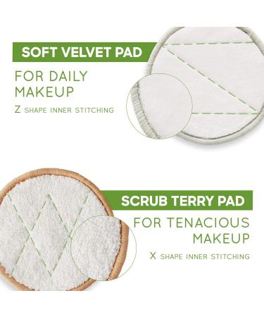 Bambaw Reusable Makeup Remover Pads - 16 Cotton Rounds with Laundry Bag - Eco-Friendly Face Pads for Eye Makeup Removal - Washable and Sustainable Beauty Cloth - Buy Online on GoSupps.com