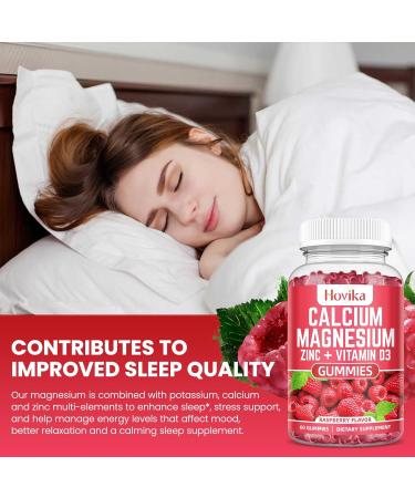 Calcium Magnesium Zinc Gummies with Potassium Vitamin C, B6, D3, K2 - Calcium for Women & Men - Calcium Magnesium Zinc Multi Vitamin Supplement for Bones, Muscles, Teeth, Calm Mood & Immunity - 60 Cts Raspberry 60 Count (Pa  - Buy Online on GoSupps.com
