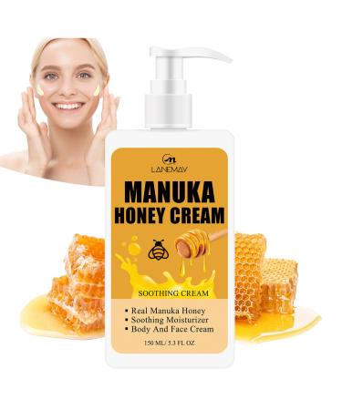 Manuka honey face cream, moisturizing body lotion enriched with aloe vera honey moisturizing, firming, lifting skin, evens skin tone, anti aging, anti wrinkle, cream