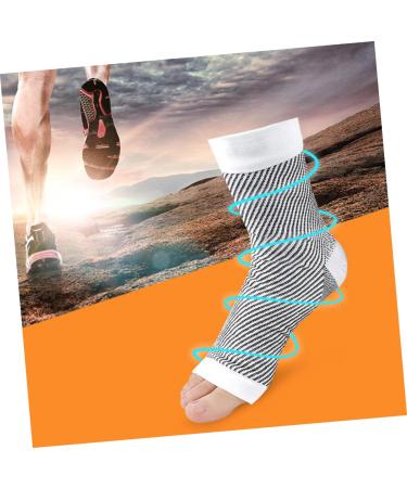 Mobestech Achilles Heel Support Socks - Breathable Ankle Support for Plantar Heel Spurs | Perfect for Fitness & Basketball | Size S/M - White - Buy Online on GoSupps.com