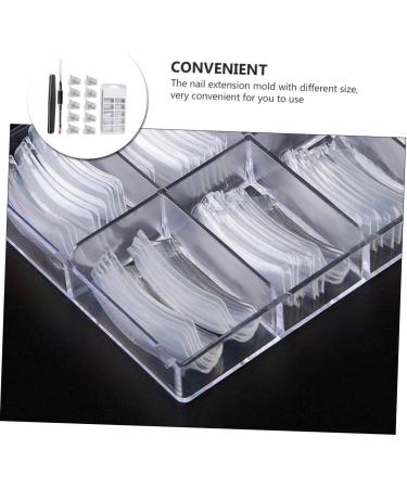 Beavorty 1 Set nail extension set manicure kits False Nail Tip Nail Nail Curve C Clip nail gel kit for beginners manicure extending nails white double head peg board plastic White 14x10cm - Buy Online on GoSupps.com