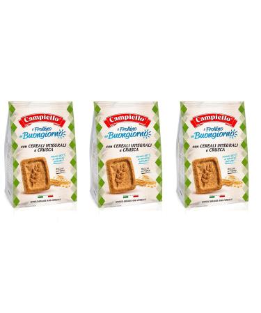 Campiello Campiello i Biscotti del Buongiorno Wholemeal Biscuits with cereals and bran with solid grain products and dresses 700g biscuits 100% Italian biscuits