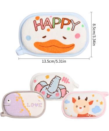 Cozlly 4PCS Soft Cotton Baby Bath Sponges - Gentle Bath Wash for Newborns, Infants, and Toddlers - Buy Online on GoSupps.com