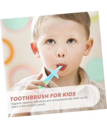 Clispeed 4-Piece Toddler Toothbrush Set | Safe Silicone Cleaning Brushes for Infants | Newborn Toys & Toddler Accessories - Buy Online on GoSupps.com