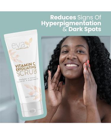 Eva Naturals Vitamin C Exfoliating Scrub - Clear and Cleanse Your Face with this Facial Exfoliator - Buy Online on GoSupps.com