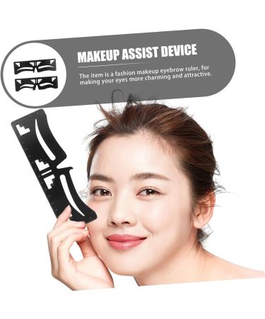 MAGICLULU 6 Pcs Eyebrow Ruler Makeup Assist Device Eyebrow Sissor Kit Mini Eyebrows Shaper Card Make up - Buy Online on GoSupps.com