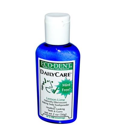 Eco-Dent Daily Care Baking Soda Toothpowder Lemon-Lime 2 oz (56 g) (Pack of 2)
