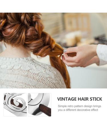 SHERCHPRY 1pc Hairpin Viking Hair Pin asian hair sticks hair barrettes for women Hair Clip Hair Stick Barrette Alloy Hair Sticks hair pin Mother turtle shell Zinc alloy ethnic style - Buy Online on GoSupps.com