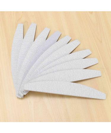 Lodokdre Nail files D shape double sided gray white 10 pieces - Buy Online on GoSupps.com