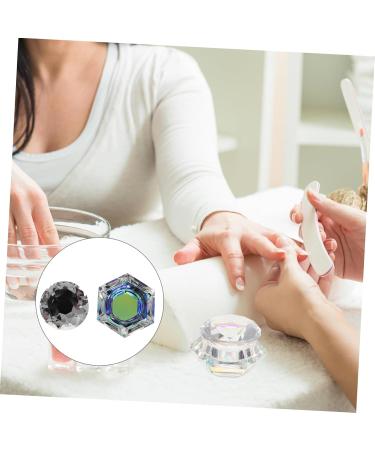 Ipetboom Nail Art Crystal Cup Mixing Glass Liquid Powder Storage Dappen Glass Dappen Dish Cup Mini Bowl Cups Pen Cup Nail Liquid Cup Clear White Crystal Gel Manicure - Buy Online on GoSupps.com