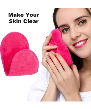 AYNKH 4 Pieces Reusable Makeup Remover Cloth Large Microfiber Facial Cleaning Towel Washable Makeup Eraser Wipes for Sensitive Skin Waterproof Mascara - Buy Online on GoSupps.com