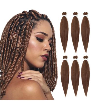 Antiensy braiding hair Easy Braid Professional itch-free synthetic fiber crochet borders yaki texture hair extensions 6 packs braid hair 40cm 30# 40 cm (6 Pack) 30#