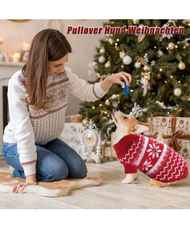Shop XS Red Dog Christmas Sweater | Festive Knitted Sweater for Small Dogs | Perfect Holiday Fashion - Buy Online on GoSupps.com