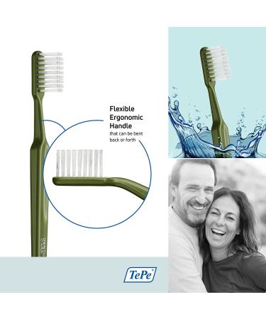 TEPE Denture Care Denture Brush - Adult Denture-Cleaner Toothbrush - Buy Online on GoSupps.com