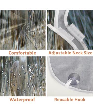 Beard Bib Apron - Non-Stick Waterproof Hair Catcher for Men | Deer Pattern Grooming Cloth - Buy Online on GoSupps.com