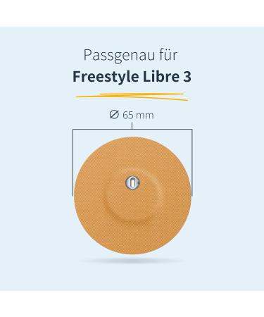 25 x Freestyle Libre 3 Sensor Covers - Sweat & Waterproof Overpatch for CGM & Glucose Monitor Protection Lasts 14 Days - Beige (25 Pieces - Buy Online on GoSupps.com