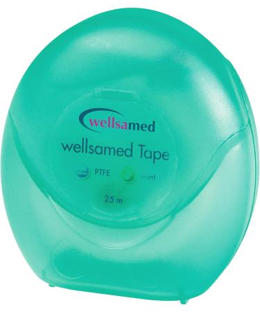Wellsamed Dental Floss Tape - Mint Flavor (25m) | Best Dental Tape for Oral Care | International Shipping Available - Buy Online on GoSupps.com